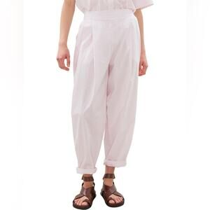 LMND Lemonade Chiara Loose Tapered Soft Pant 100% Cotton Light Lavender Pink XL